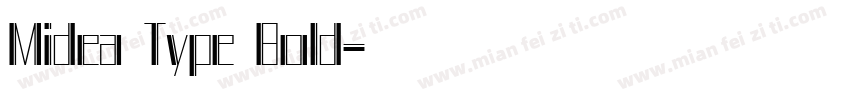 Midea Type Bold字体转换